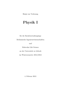 Physik 1 - Universität zu Lübeck