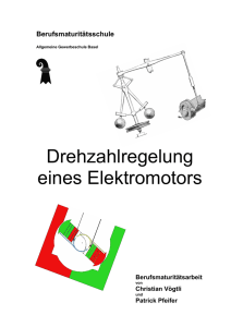 Drehzahlregelung eines Elektromotors