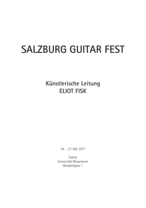 salzburg guitar fest - Universität Mozarteum