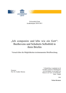 „Ich componire und lebe wie ein Gott―: Beethovens und Schuberts