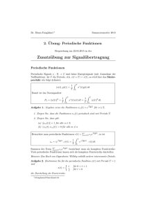 Zusatzübung zur Signalübertragung