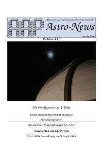 AAP Astro-News 2/2007 - Sternwarte Nordschwarzwald