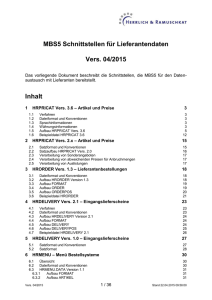 Vorlage für interne Projektdokumentation (techn. Konzeption usw