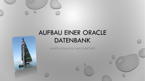 Aufbau einer Oracle Datenbank