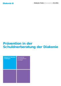 Prävention in der Schuldnerberatung der Diakonie PDF