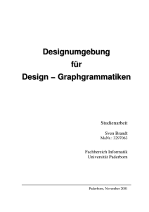 Designumgebung für Design − Graphgrammatiken