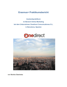 Erasmus+ Praktikumsbericht