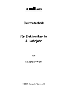 Elektrotechnik 2. Lehrjahr, Version 2015
