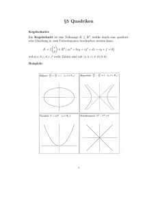 §5 Quadriken