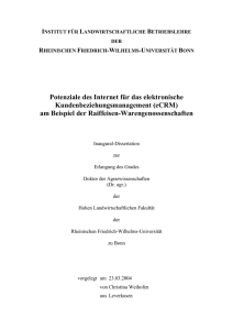 Potenziale des Internet für das elektronische