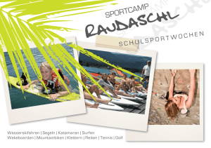 Sportwochen - Sportcamp Raudaschl
