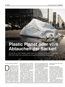 Plastic Planet oder vom Abtauchen der Sackerl