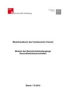 Modulhandbuch B.Sc. Gesundheitswissenschaft