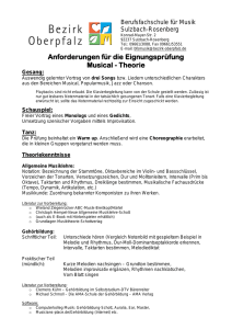 „Tag der offenen Tür“ - Berufsfachschule für Musik Sulzbach