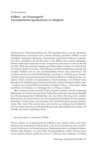 Fußball – ein Frauensport? Transatlantische Sportkulturen im