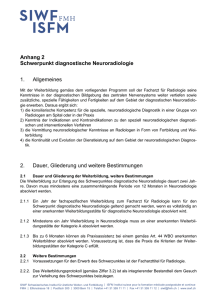 Anhang 2 Schwerpunkt diagnostische Neuroradiologie 1