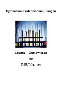 Gymnasium Fridericianum Erlangen Chemie – Grundwissen