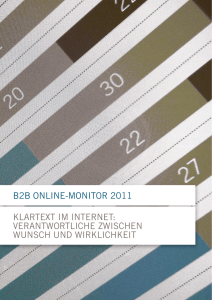 B2B Online-Monitor 2011 - die firma . experience design