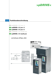 pDRIVE< MX pro Funktionsbeschreibung