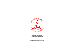 Lehrplan Latein Sekundarstufe II - Leibniz