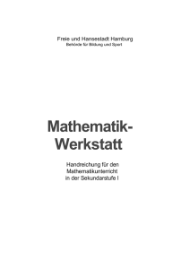 Mathematikwerkstatt - Handreichung - PDF