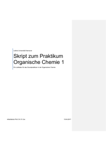 Skript zum Prakikum Organische Chemie 1