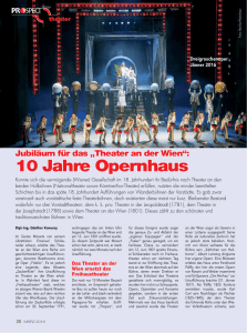 „Theater an der Wien“ – 10 Jahre Opernhaus