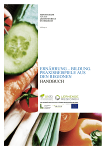 Handbuch Ernährung – Bildung. Praxisbeispiele aus den Regionen