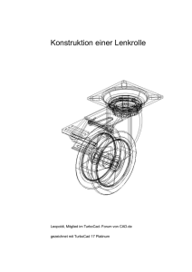 Konstruktion einer Lenkrolle - max