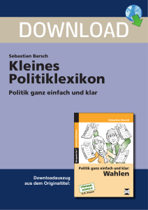Kleines Politiklexikon