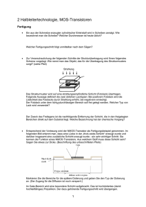 2 Halbleitertechnologie, MOS-Transistoren - Ruhr