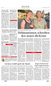 Debütantinnen schreiben den neuen dk-Krimi