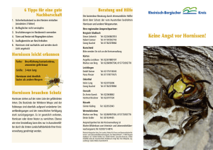 Die Hornisse - Bienenzuchtverein Overath e. V.