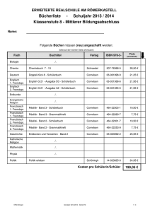 ERS Dill Stufe 8 M - Schule am Römerkastell