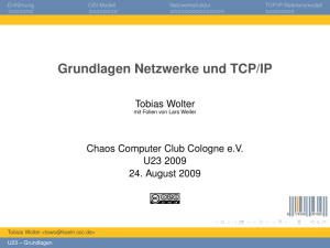 Grundlagen Netzwerke und TCP/IP