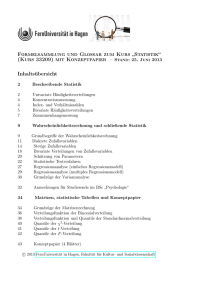 Formelsammlung und Glossar zum Kurs „Statistik“