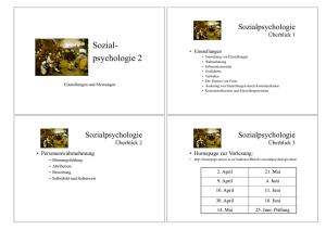 Sozial- psychologie 2