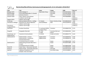 Bücherliste/Berufliches Gymnasium/Jahrgangsstufe 13 im Schuljahr