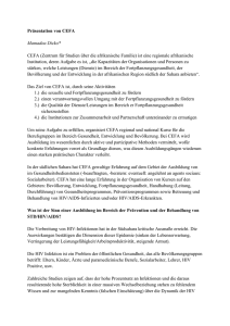 Präsentation von CEFA