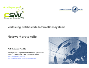 2 Netzwerkprotokolle - AG Netzbasierte Informationssysteme