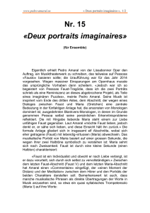 Nr. 15 «Deux portraits imaginaires
