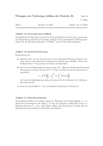 Blatt 4 - Uni Regensburg/Physik