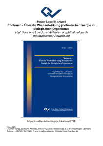 Photonen – Über die Wechselwirkung photonischer Energie im