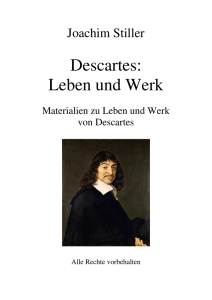 Descartes: Leben und Werk