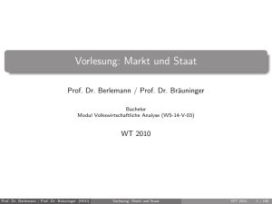 Vorlesungsbeilage Markt und Staat Teil 1