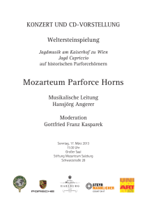 Mozarteum Parforce Horns