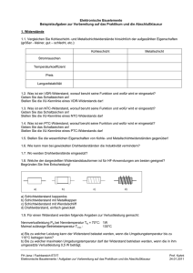 Elektronische Bauelemente Beispielaufgaben