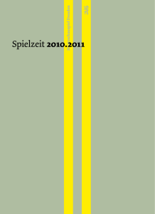 Spielzeitheft 2010.2011 - Staatsschauspiel Dresden