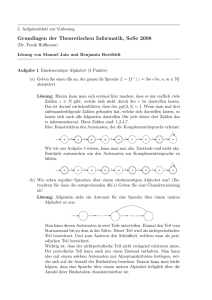 Grundlagen der Theoretischen Informatik, SoSe 2008