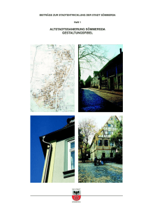 altstadtssanierung s&ouml;mmersda gestaltungsfibel